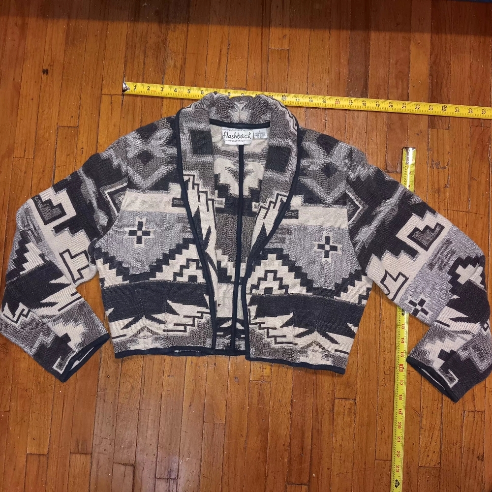 Flashback Aztec Patterned Blazer